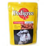 Pedigree для взрослых собак говядина в соусе 0,1кг